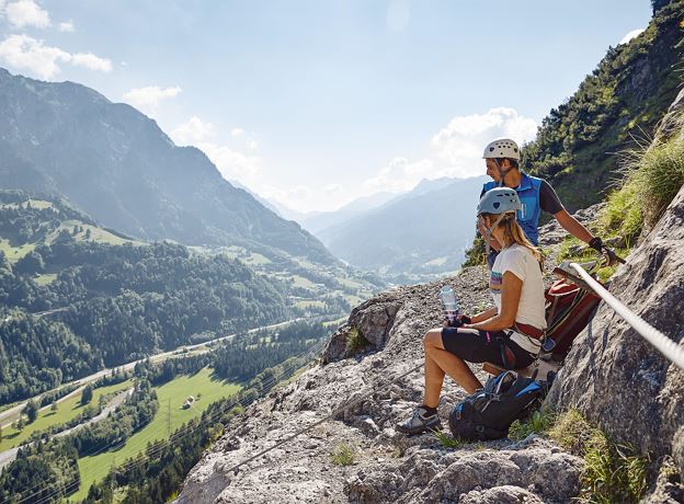 Guided via ferrata tour on the Fallbach